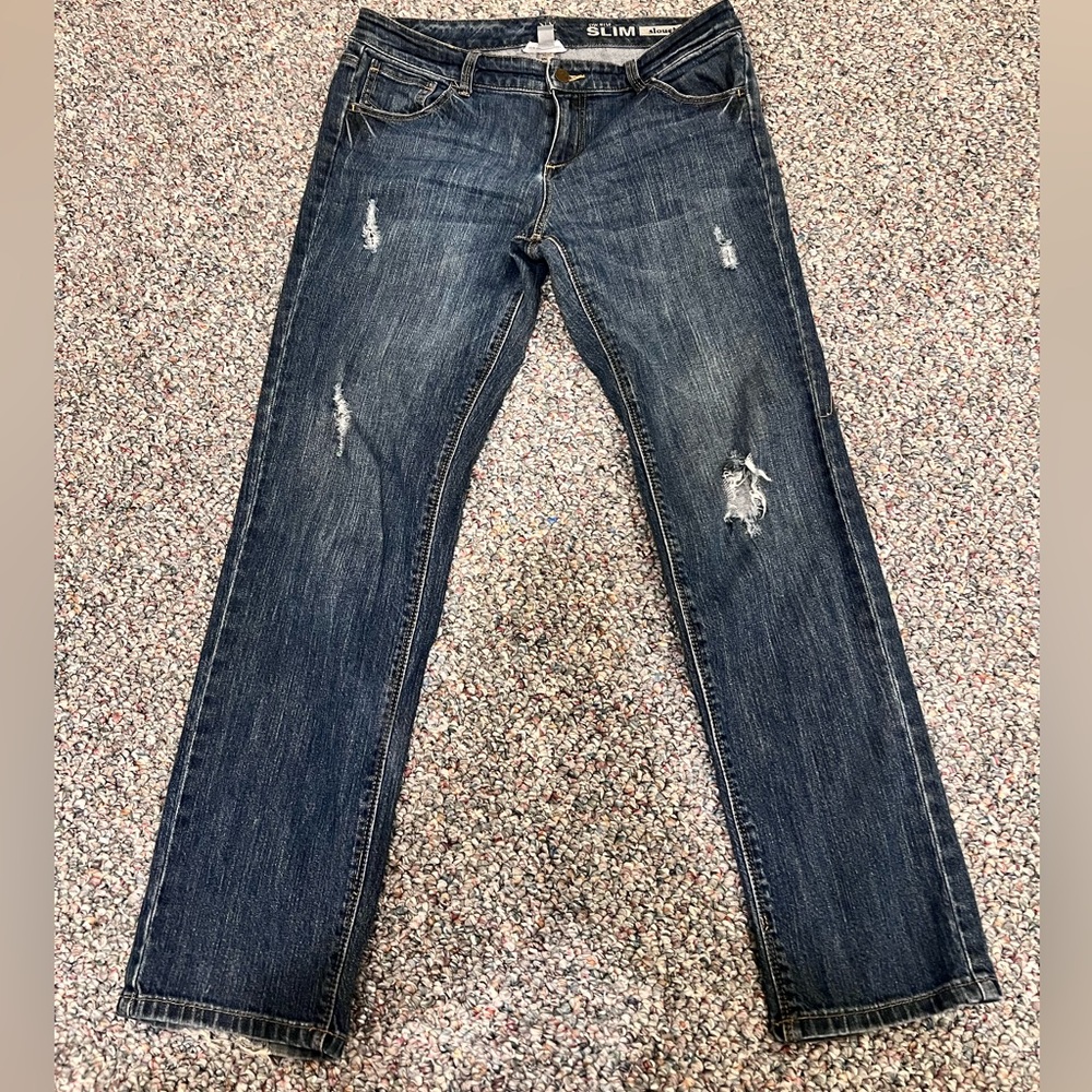 NY&C Slim Slouch Low Rise Jeans US8